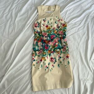 Maeve cotton+spandex dress. Floral size 4 good condition